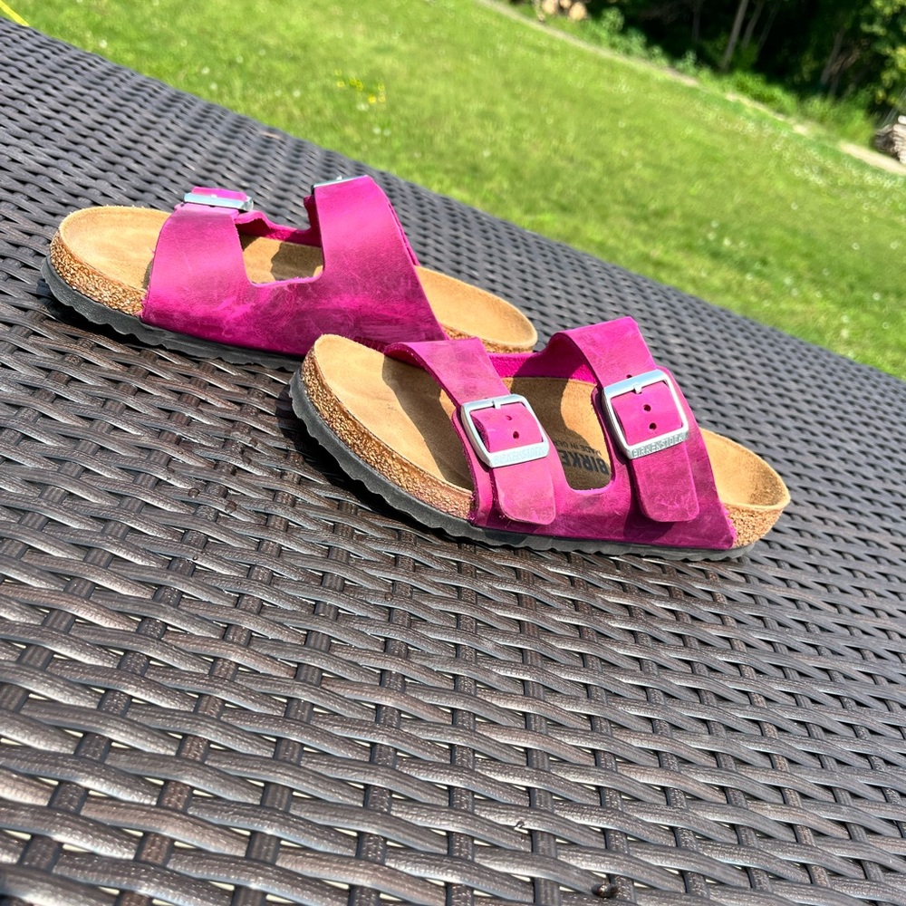 Birkenstock Arizona Oiled Festival Fuchsia, size 36 EU
